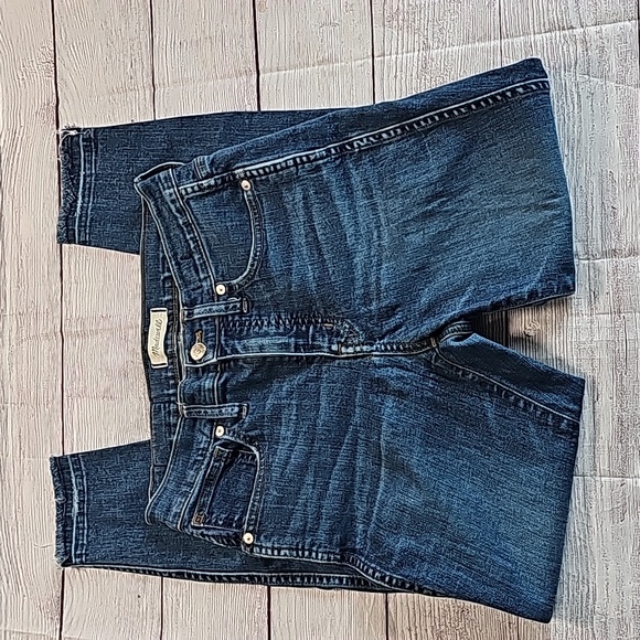 Madewell 27P 10" high rise skinny jeans w/raw edge - Picture 2 of 13
